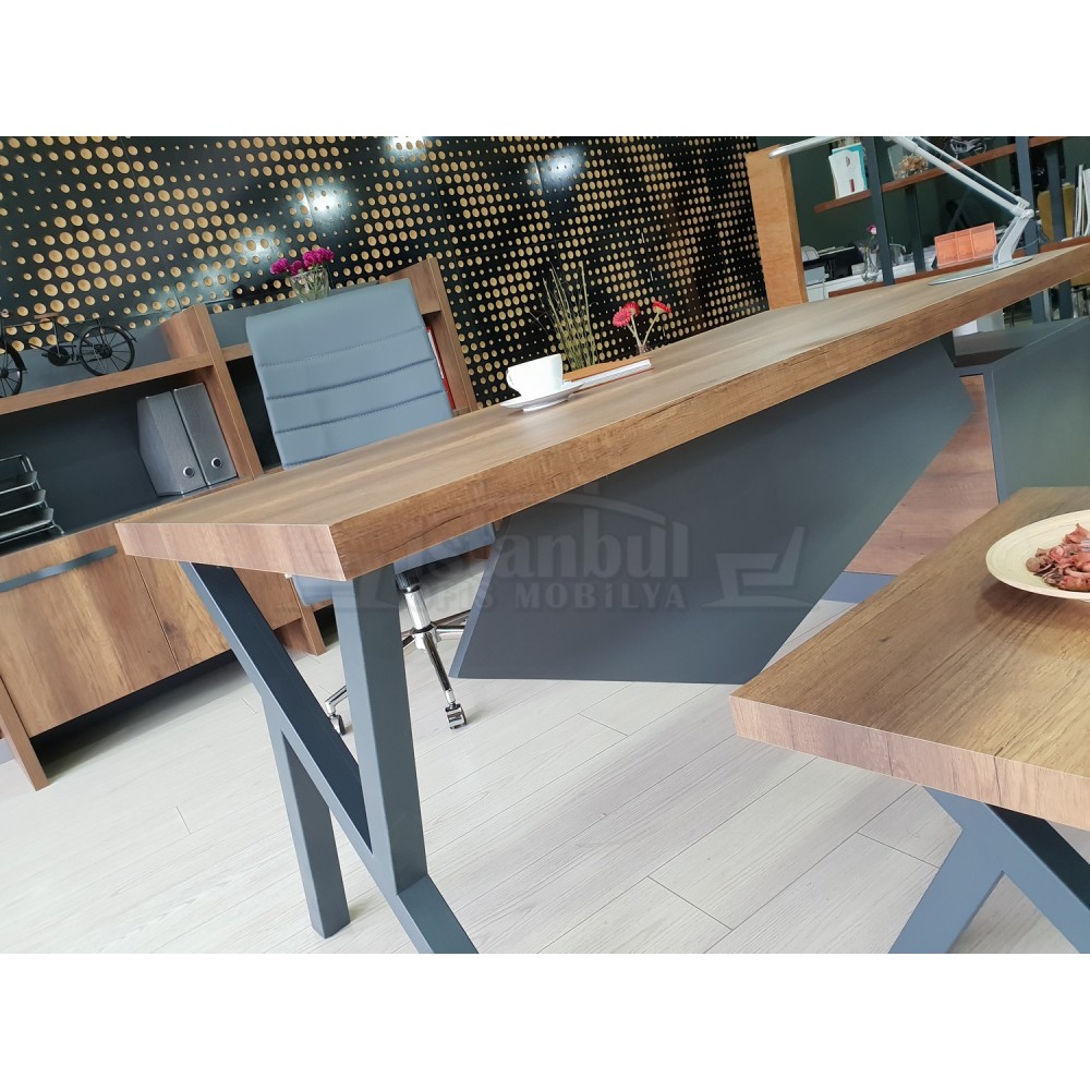 Elegant Executive Board Shelf Cabinet Baroque Anthracite