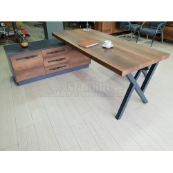 Elegant Executive Board Shelf Cabinet Baroque Anthracite