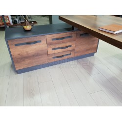 Elegant Executive Board Shelf Cabinet Baroque Anthracite