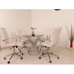 Glass Meeting Table Perla