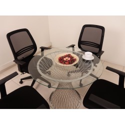 Glass Meeting Table Perla