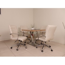 Square meeting table in Vienna