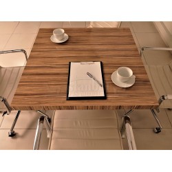 Square meeting table in Vienna