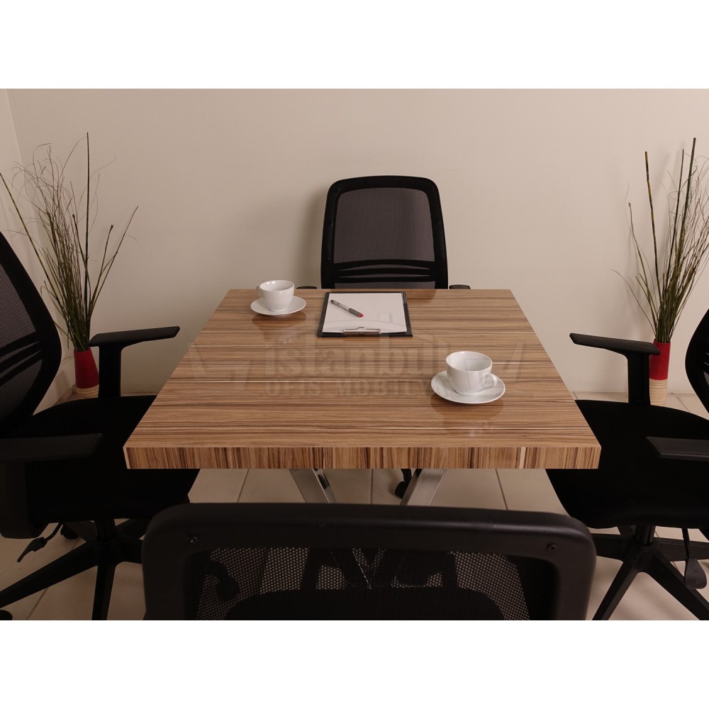 Square meeting table in Vienna