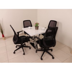 Square meeting table in Vienna