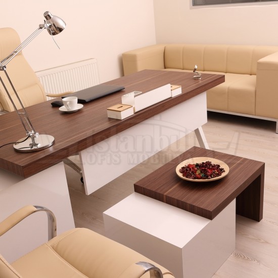 Canberra Executive Board dresser walnut White