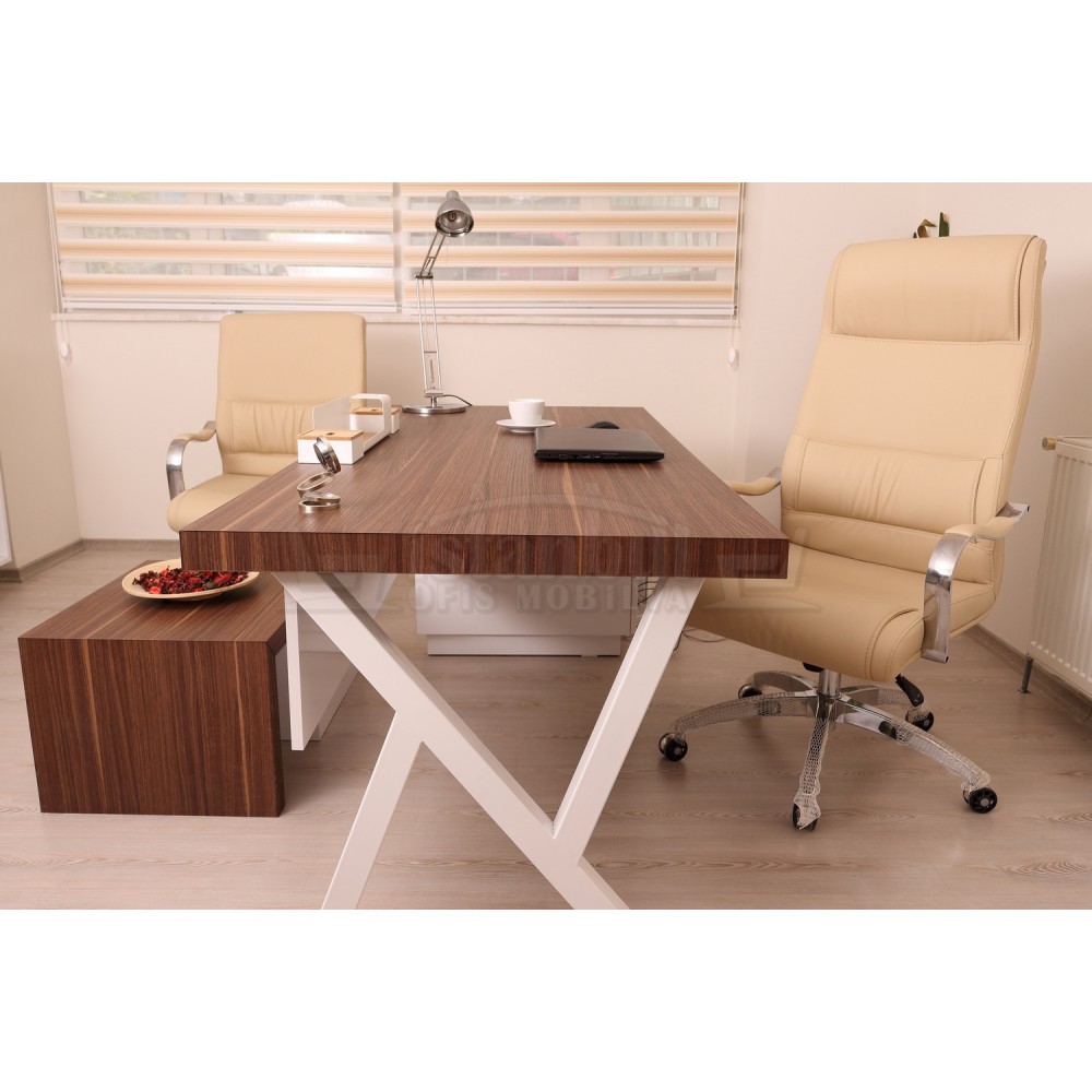 Canberra Executive Board dresser walnut White