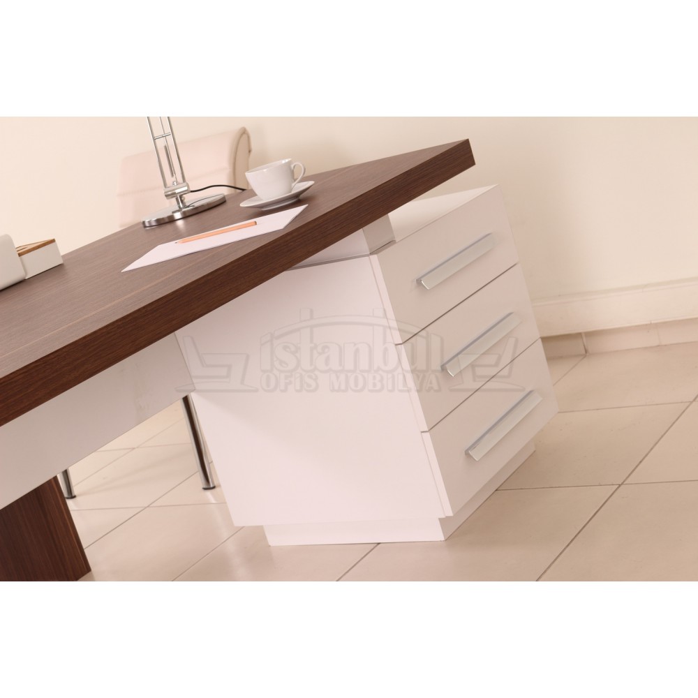Canberra Executive Board dresser walnut White