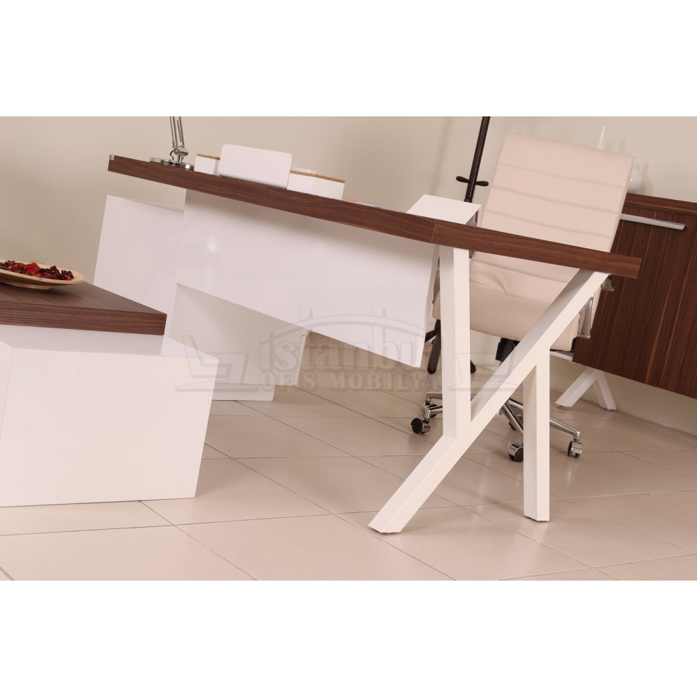 Canberra Executive Board dresser walnut White