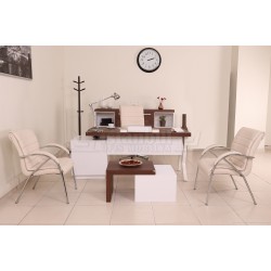 Canberra Executive Board dresser walnut White