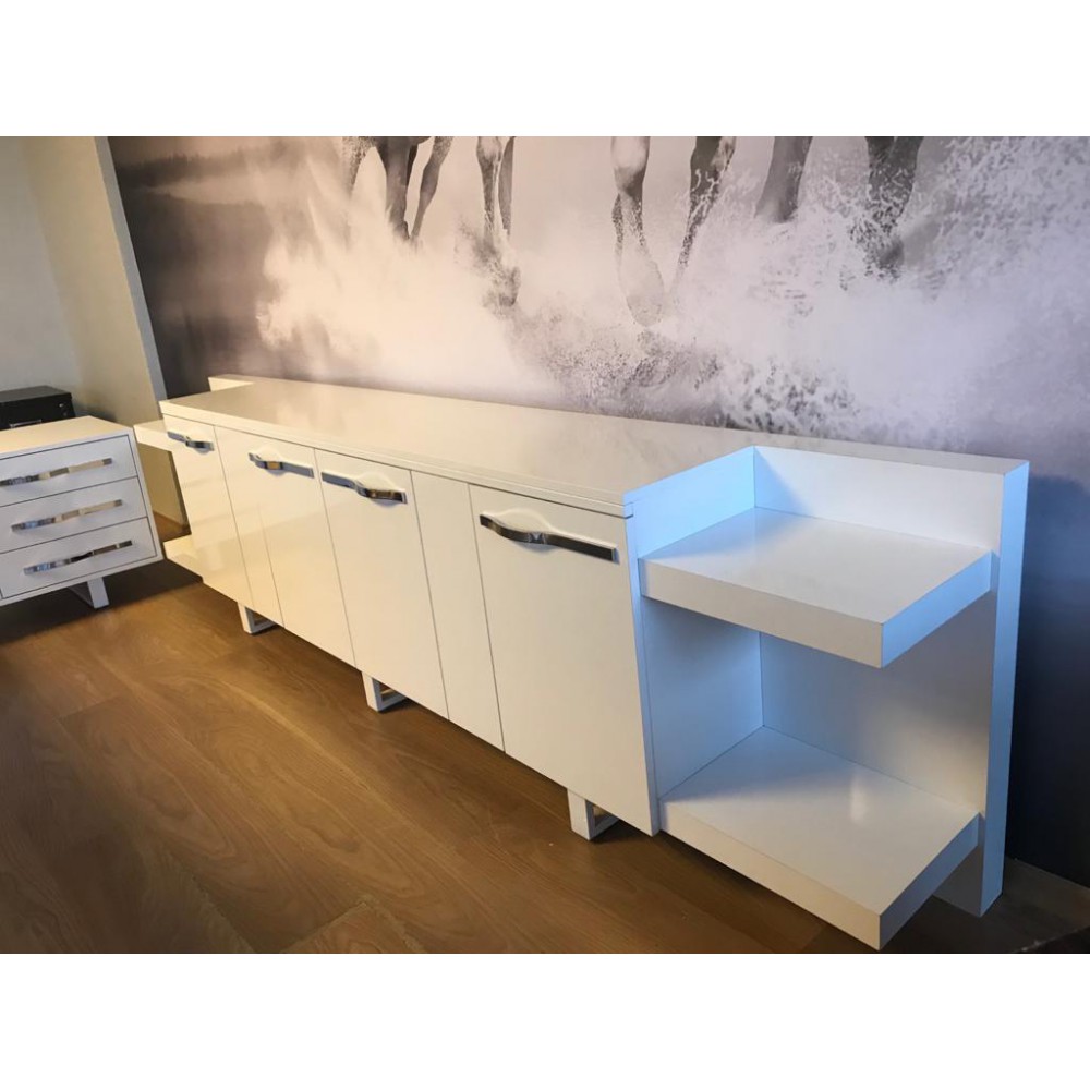 White Executive Office Desk S Class Large