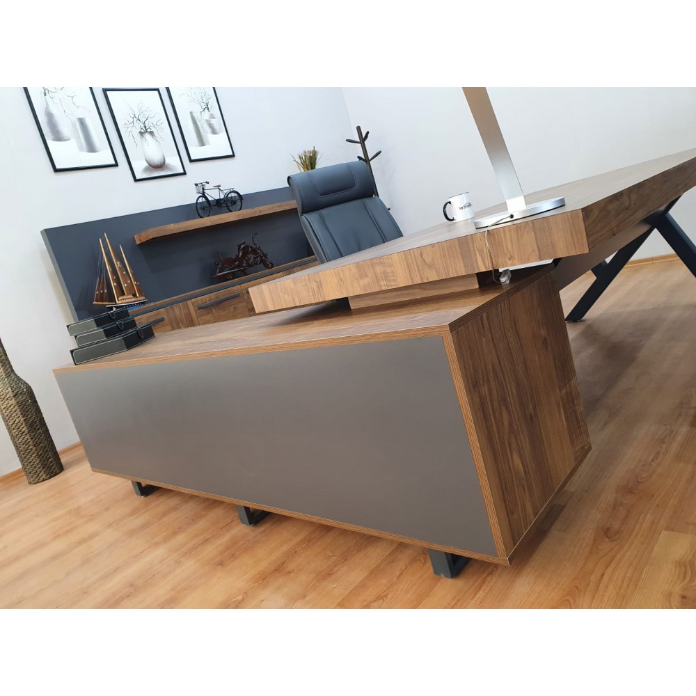 Istanbul Office Executive Team Table First Class - Pablo Anthracite