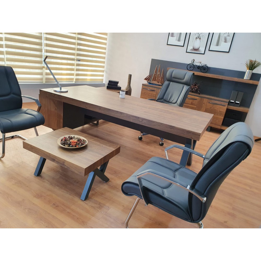 Istanbul Office Executive Team Table First Class - Pablo Anthracite