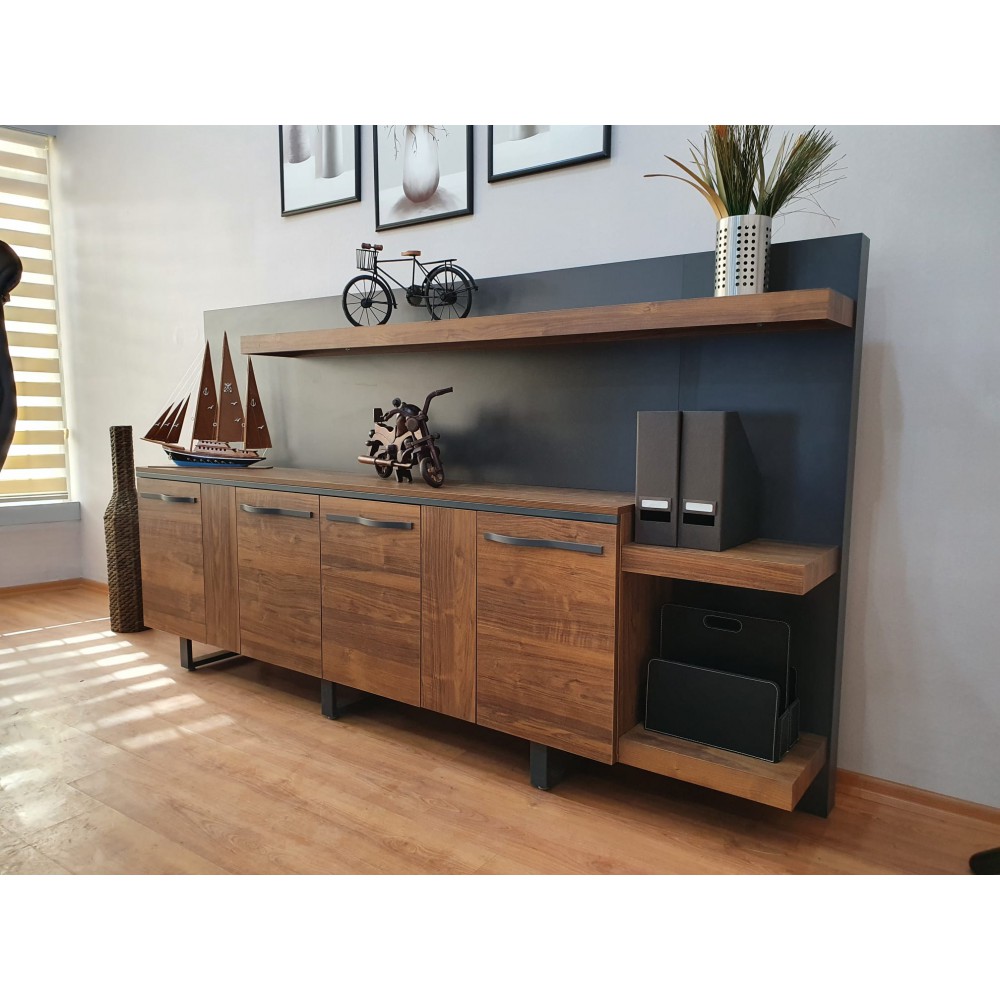 Istanbul Office Executive Team Table First Class - Pablo Anthracite