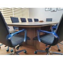 Large Oval Meeting Table