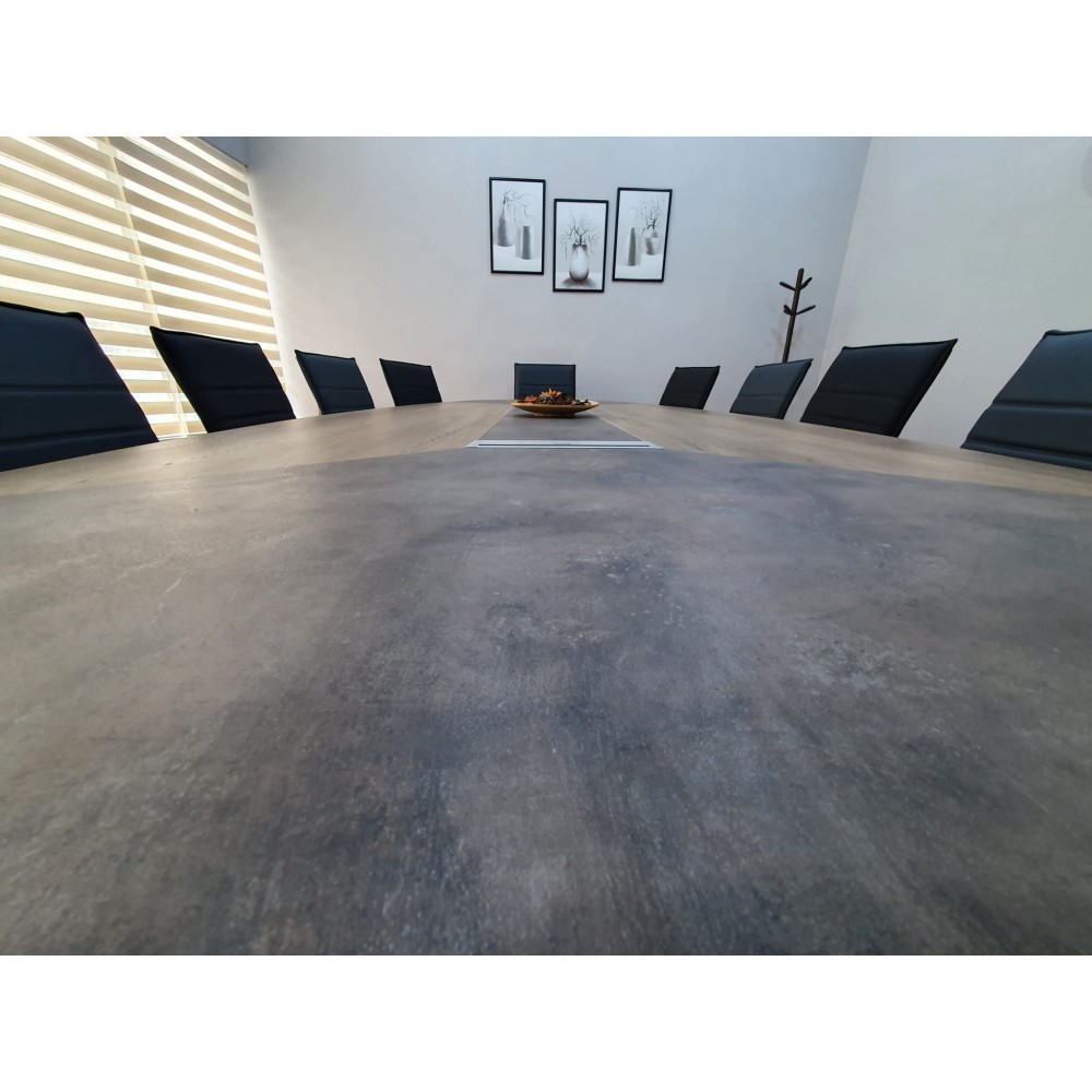 Large Oval Meeting Table