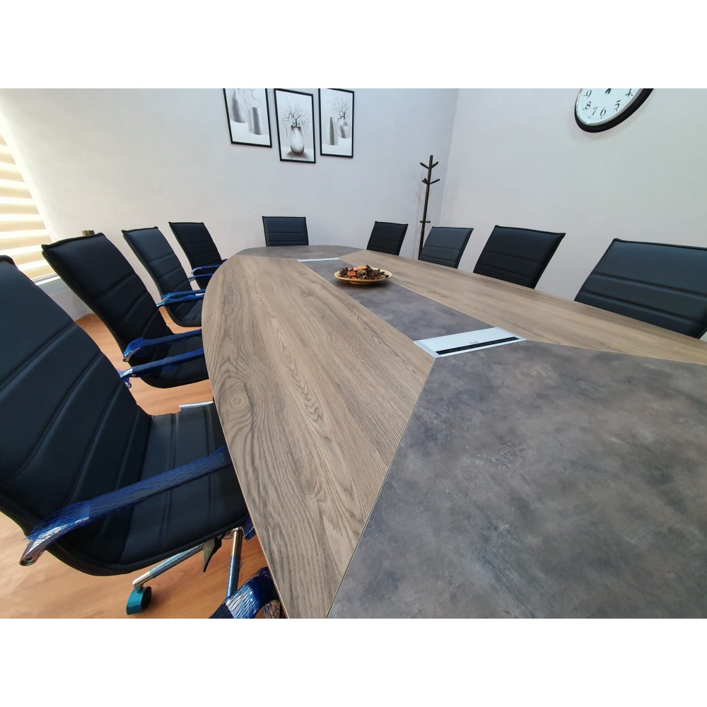 Large Oval Meeting Table