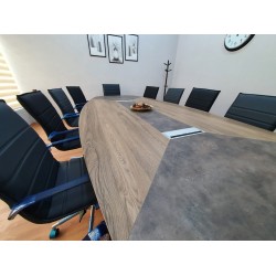 Large Oval Meeting Table
