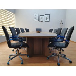 Large Oval Meeting Table