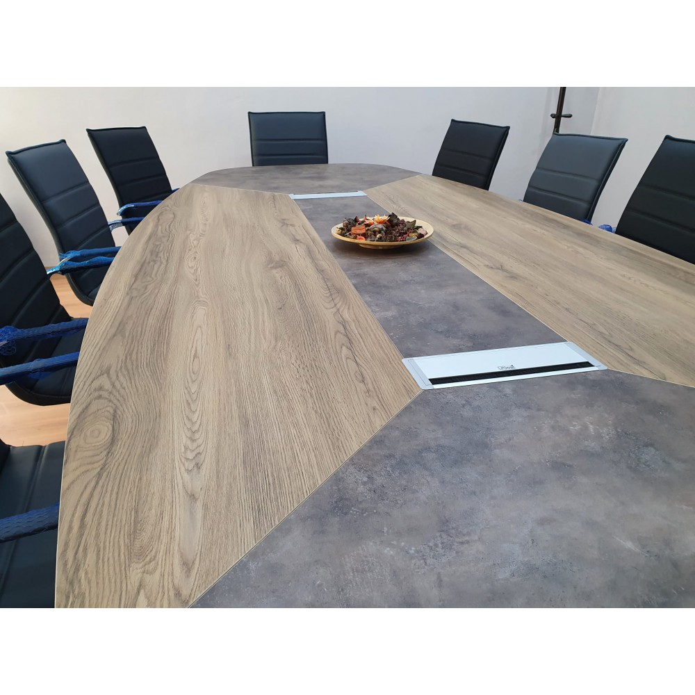 Large Oval Meeting Table