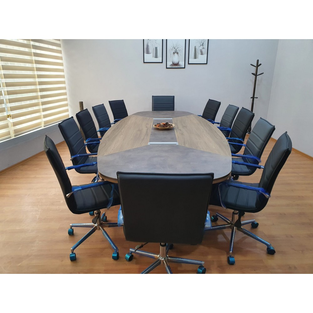 Large Oval Meeting Table