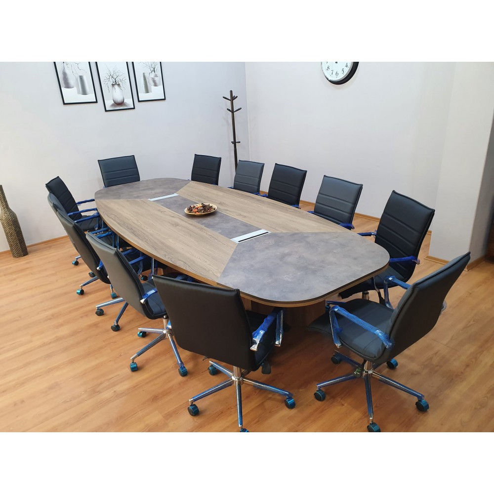 Large Oval Meeting Table