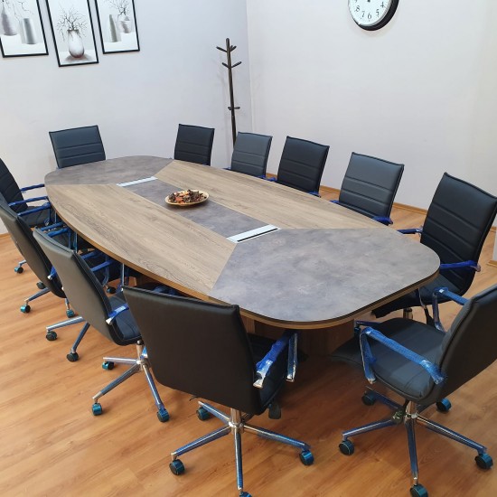 Large Oval Meeting Table