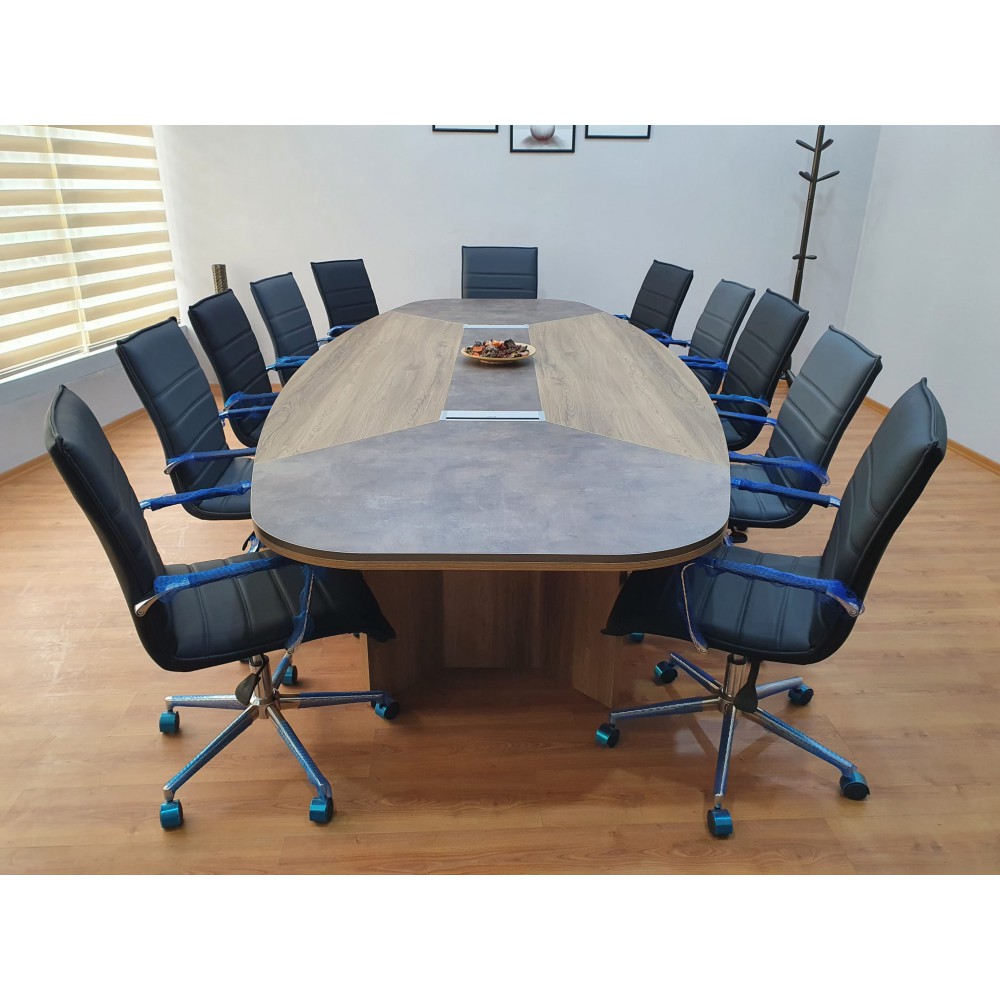 Large Oval Meeting Table