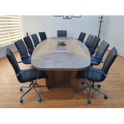 Large Oval Meeting Table