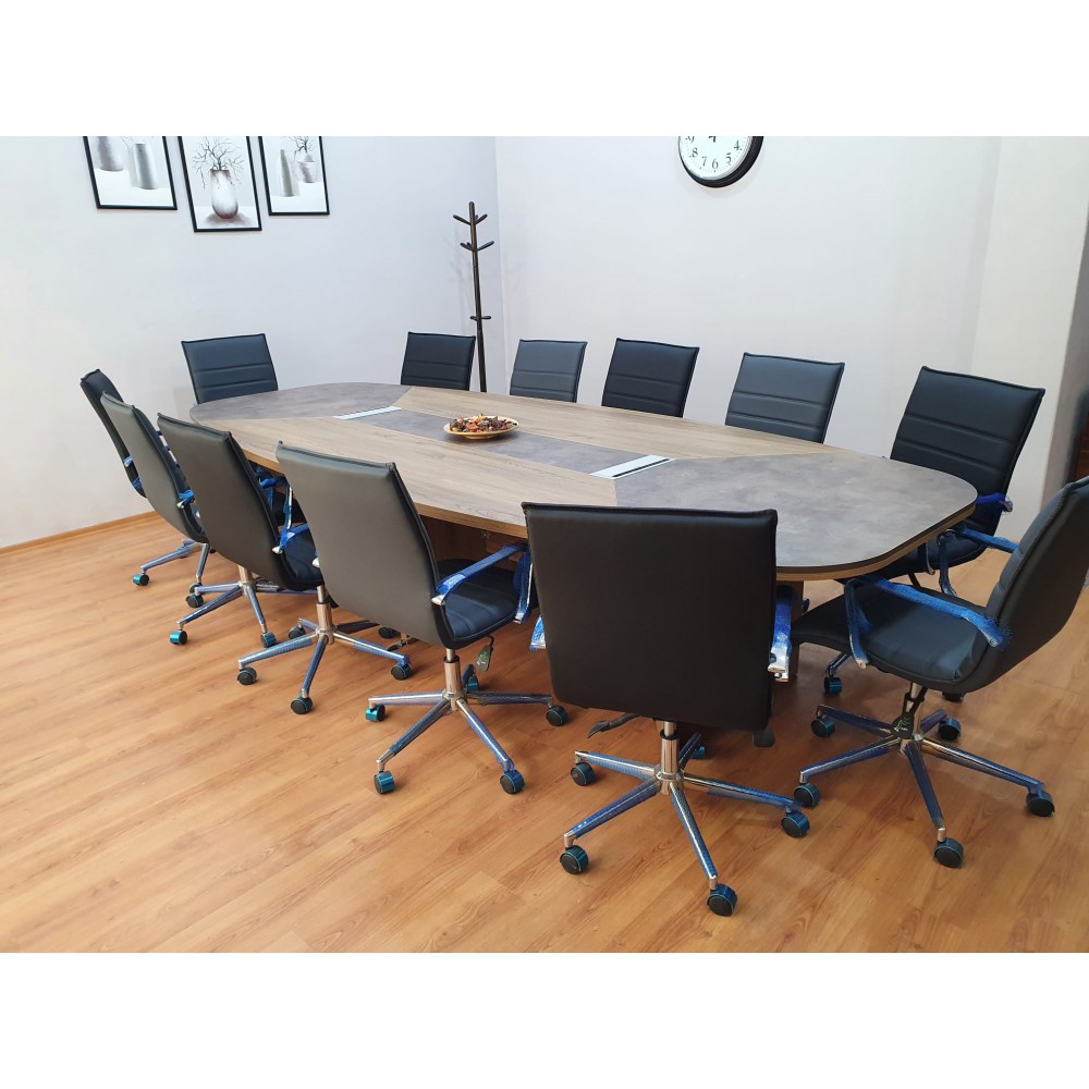 Large Oval Meeting Table