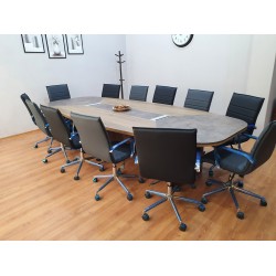 Large Oval Meeting Table