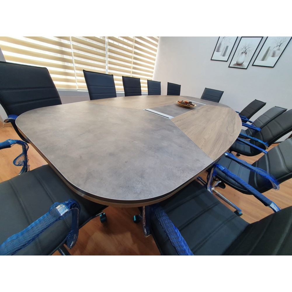 Large Oval Meeting Table