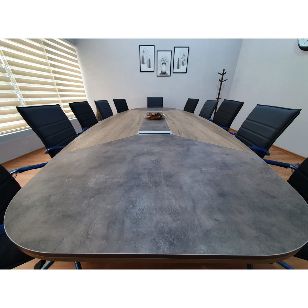 Large Oval Meeting Table