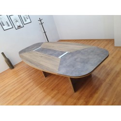 Large Oval Meeting Table