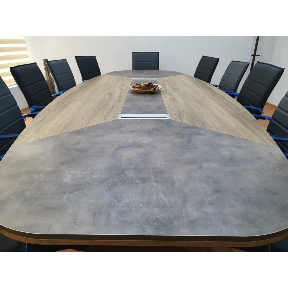 Large Oval Meeting Table