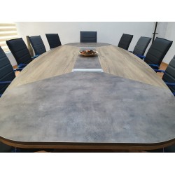 Large Oval Meeting Table