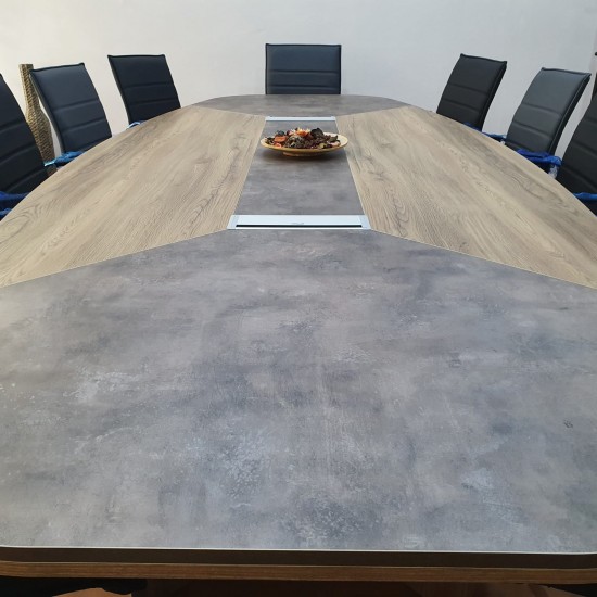 Large Oval Meeting Table