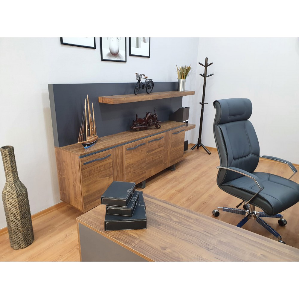 Istanbul Office Executive Team Table First Class - Pablo Anthracite