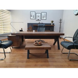 Istanbul Office Executive Team Table First Class - Pablo Anthracite