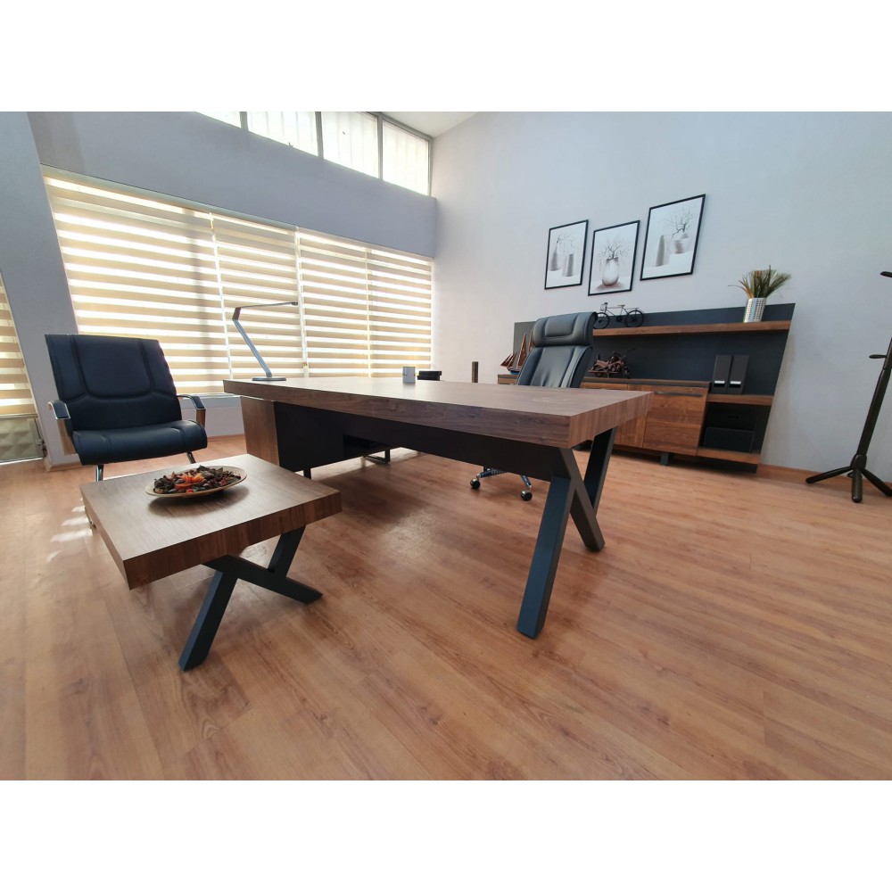 Istanbul Office Executive Team Table First Class - Pablo Anthracite