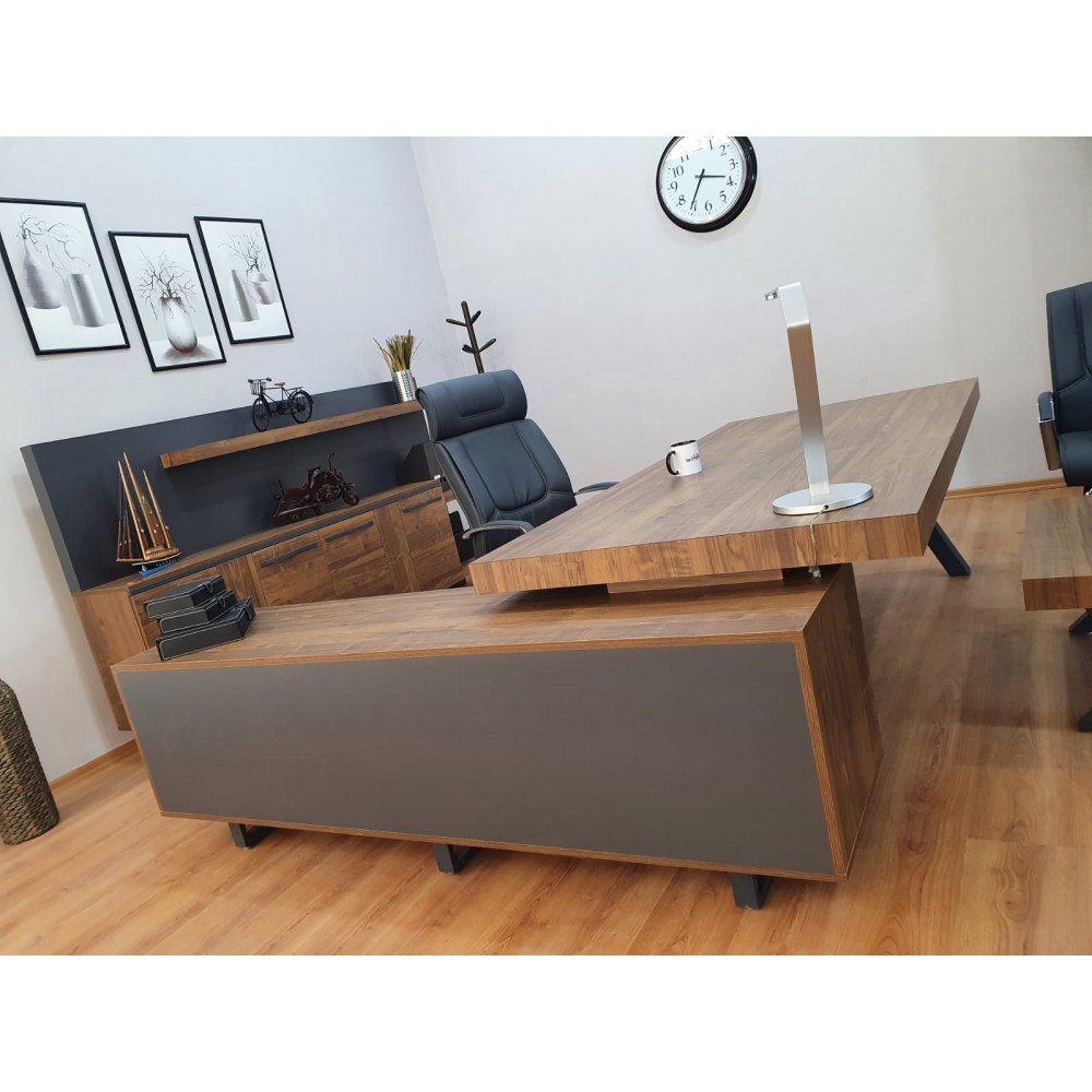 Istanbul Office Executive Team Table First Class - Pablo Anthracite