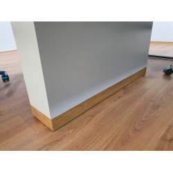 Apple for six person Multiple Workstation Desk - Petra Light Gray 