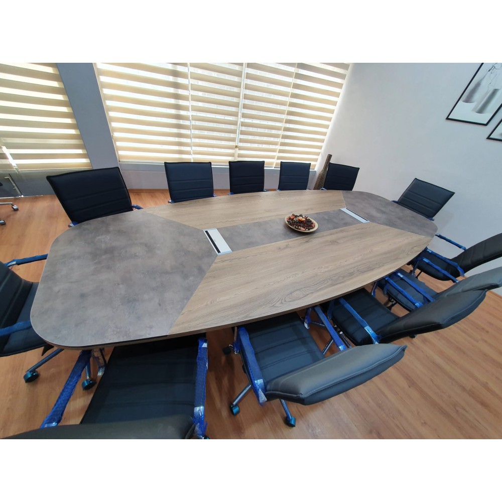 Large Oval Meeting Table