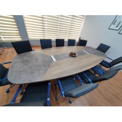 Large Oval Meeting Table
