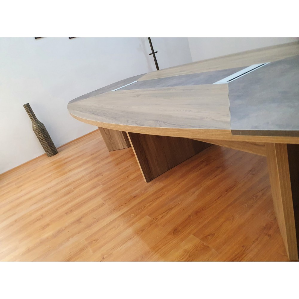 Large Oval Meeting Table