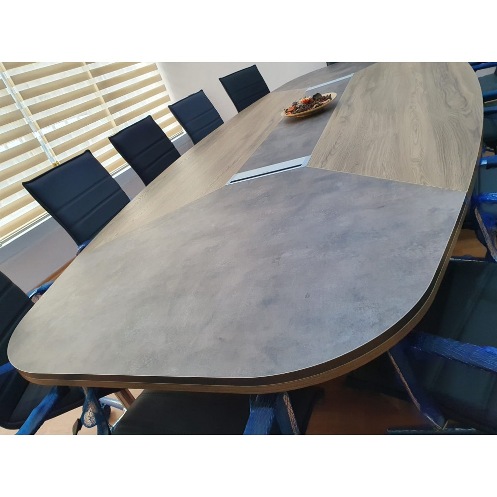 Large Oval Meeting Table