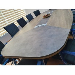 Large Oval Meeting Table