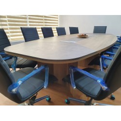 Large Oval Meeting Table