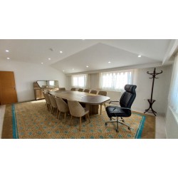 Large Oval Meeting Table