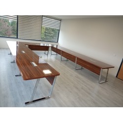 U Meeting Table, Adjustable Front